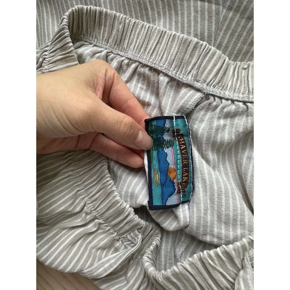 Beaver Lake Mens XL Striped Lounge Pants 100% Cotton Lounge Coastal Casual USA